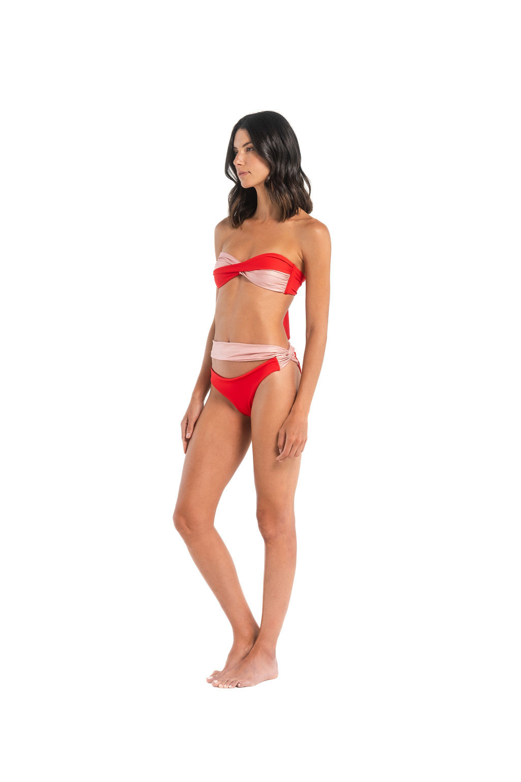Elia Strapless Bikini Red