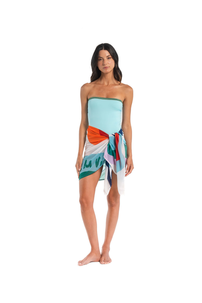 Wavy Mini Pareo Multicolor