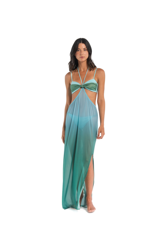 Lara Coverup Cyan