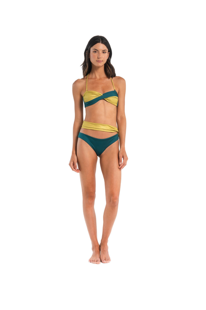 Elia Strapless Bikini Aqua