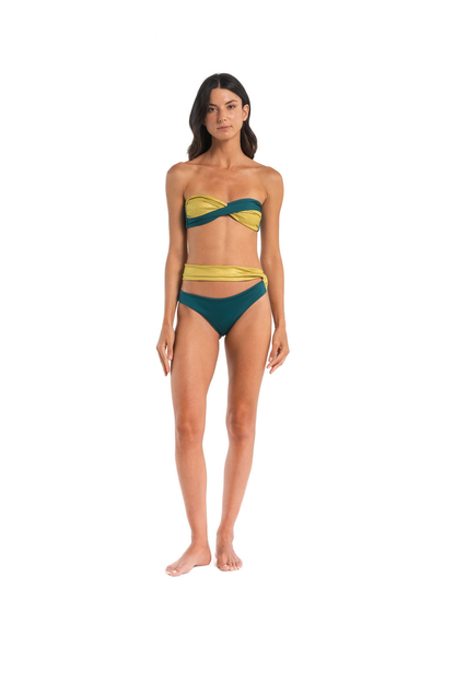 Elia Strapless Bikini Aqua