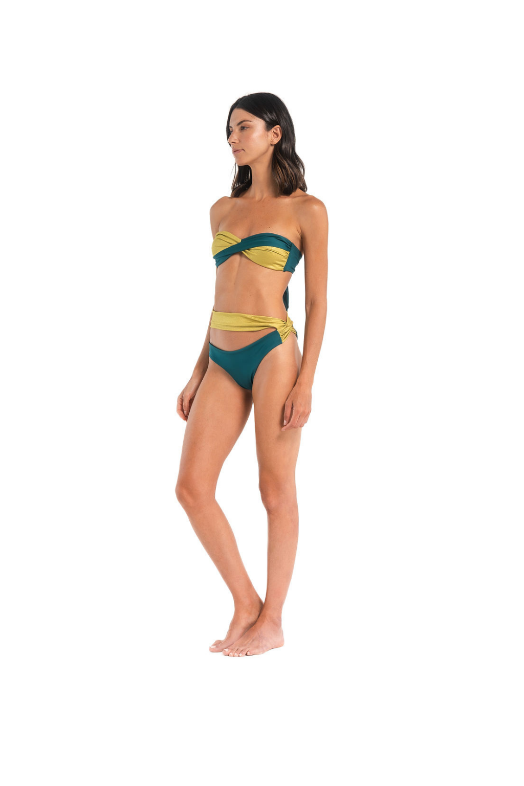 Elia Strapless Bikini Aqua