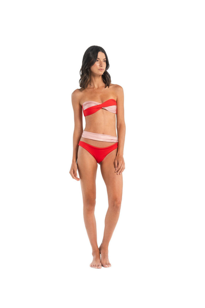 Elia Strapless Bikini Red