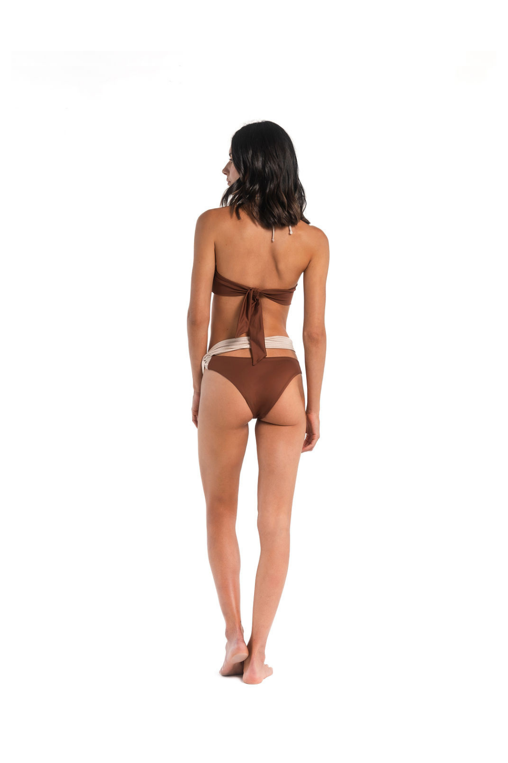 Elia Strapless Bikini Brown