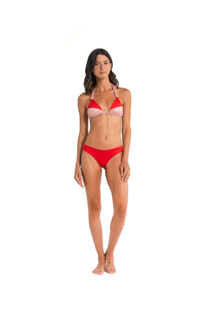 Senia Triangle Bikini Red