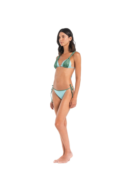 Lina Triangle Bikini Cyan