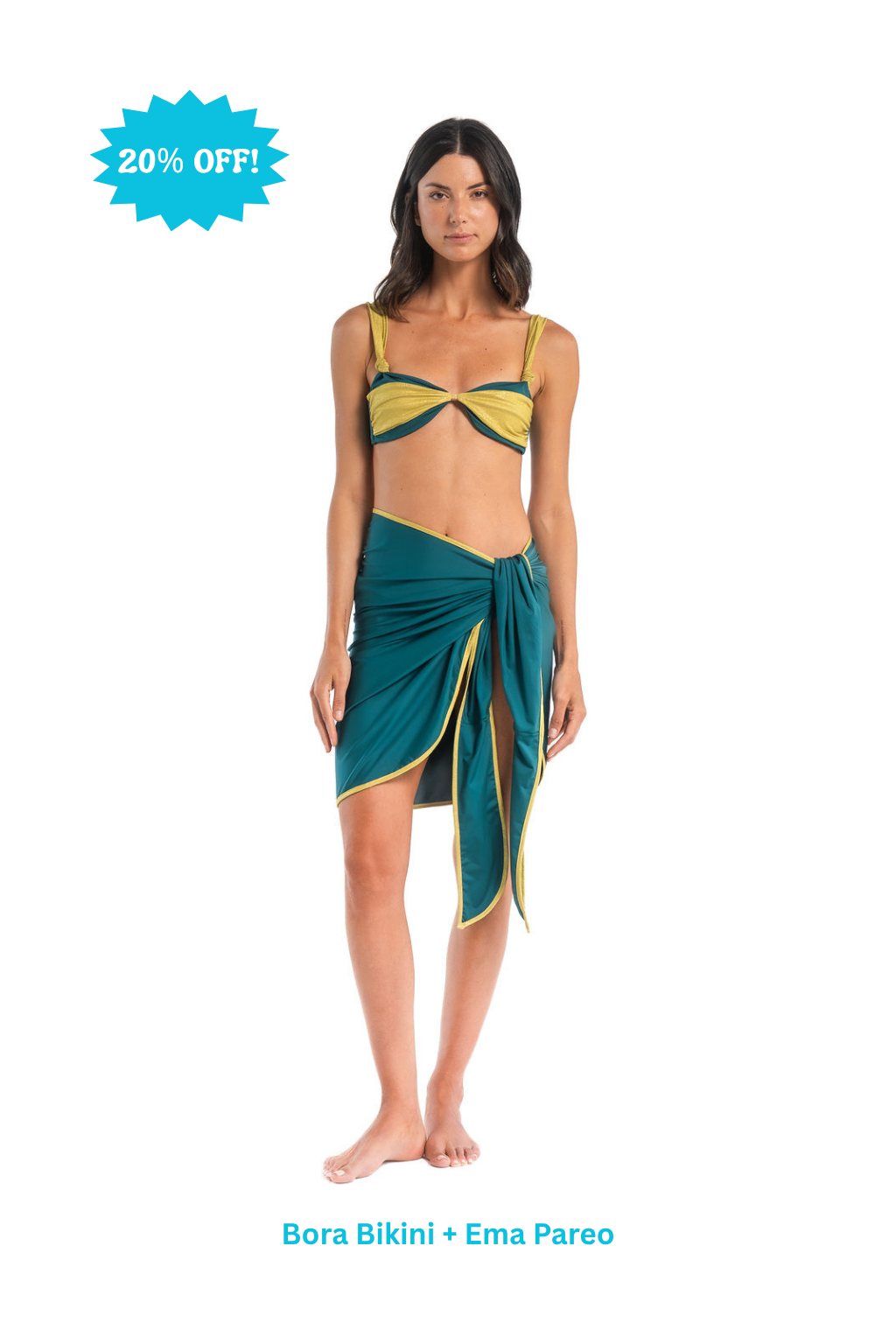 Bora Bikini + Ema Pareo Aqua Bundle