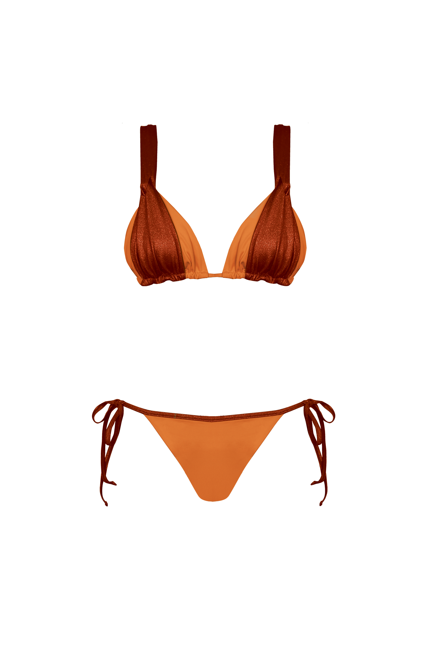 Lina Triangle Bikini Orange